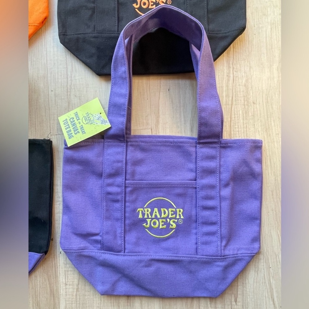 Trader Joe's Purple Canvas Tote